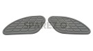 Royal Enfield GT and Interceptor 650cc Fuel Gas Tank Rubber Knee Pad Pair Grey - SPAREZO